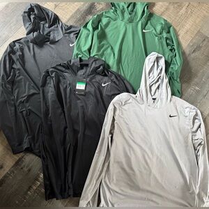 Nike Hoodies in Gray, Dark Gray and Green